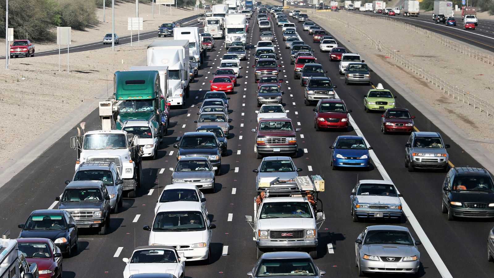 stock image photo traffic cars freeway driving highway public survey...