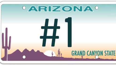 Arizona license plate voted as best in the nation, survey finds