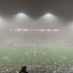 Dust, lightning and rain caused delays at Arizona State University's home opener game