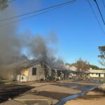 Phoenix firefighters battle apartment fire in Central Phoenix. (Phoenix Fire Department) 