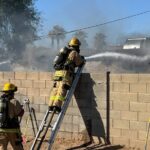The Phoenix Fire Department battled a house fire in the Garfield Historic Neighborhood on Friday, Nov. 3, 2023. 