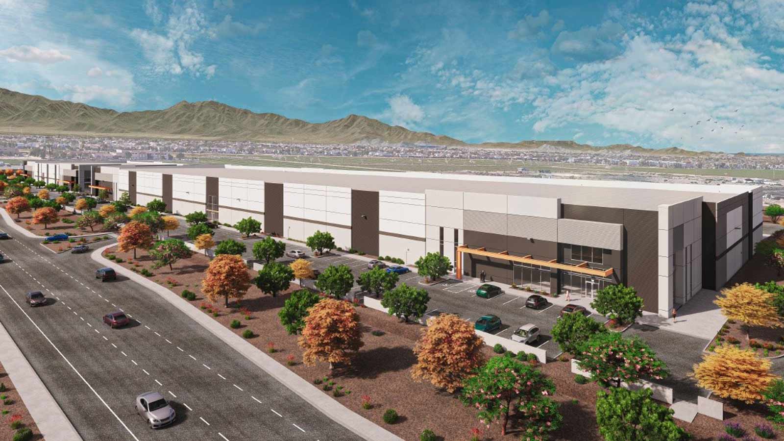 Rendering of Park 91, an industrial park under construction at 91st Avenue and Buckeye Road in Phoe...