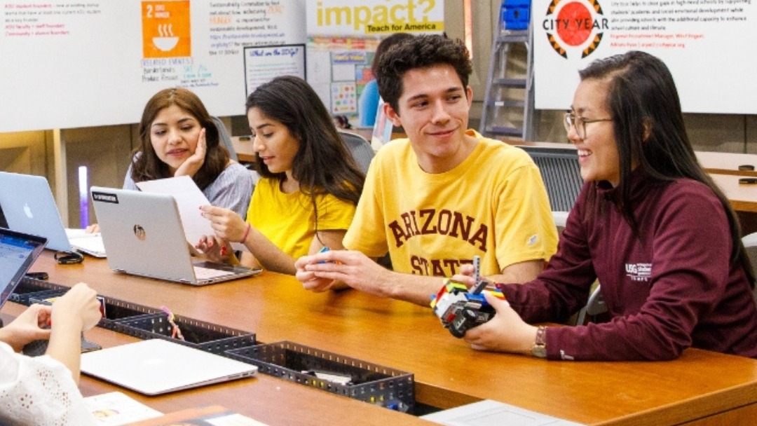 Arizona State University announced a collaboration with OpenAI on Jan. 18, 2024. (ASU Photo)...