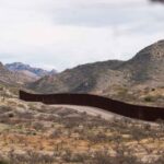 The southern border wall from Arizona. (KTAR News Photo/Felisa Cardenas)