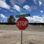 A sign on the Arizona side of the U.S.-Mexico border. (KTAR News Photo/Balin Overstolz-McNair)