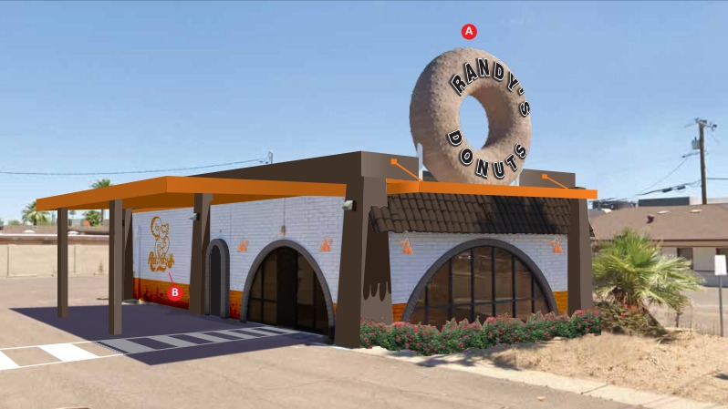Randy's Donuts is opening its first Arizona location in Phoenix in April. (One Ten Real Estate Inve...