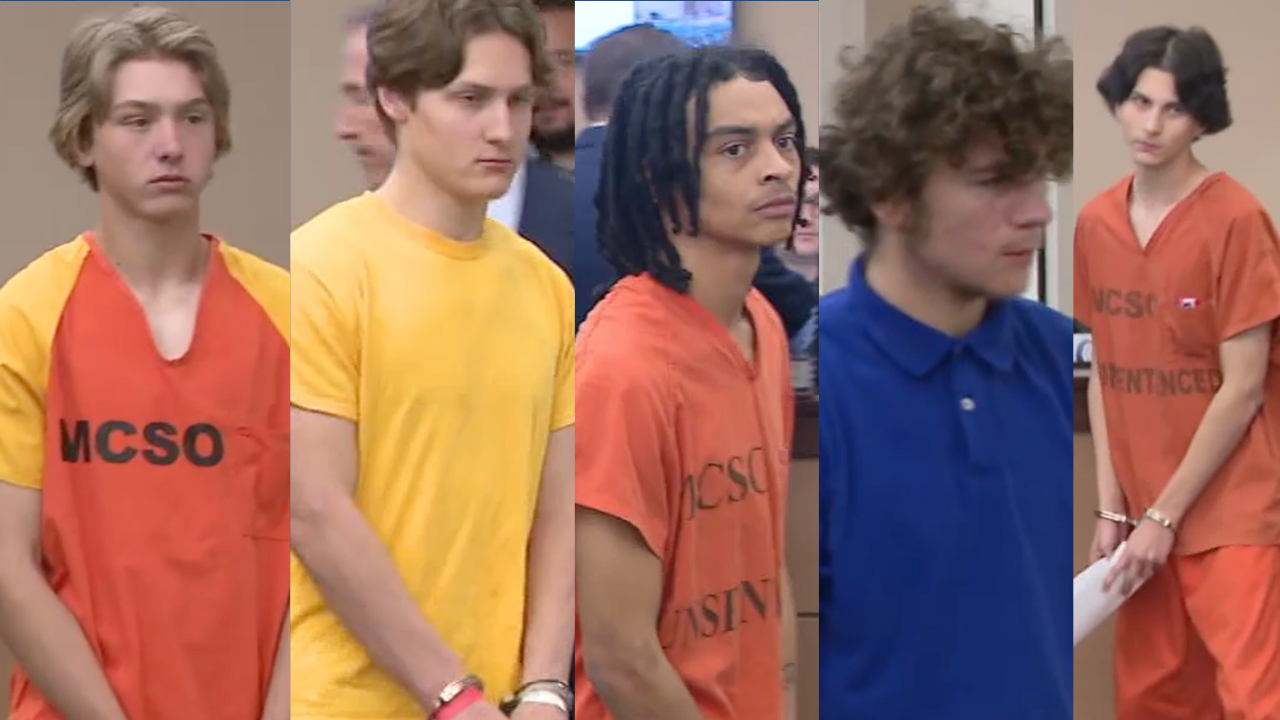 Six suspects accused in the death of Preston Lord appeared in court on March 13, 2024. (Pool Photos...