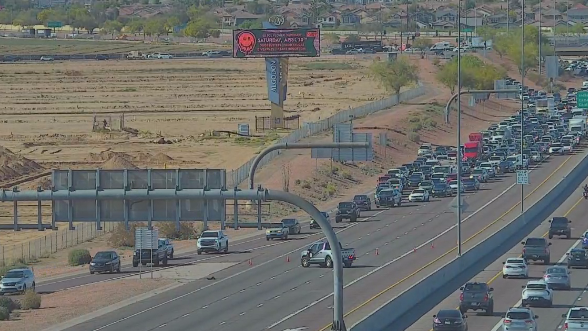Loop 101 was closed in Phoenix on the afternoon of April 10, 2024. (ADOT Photo)...