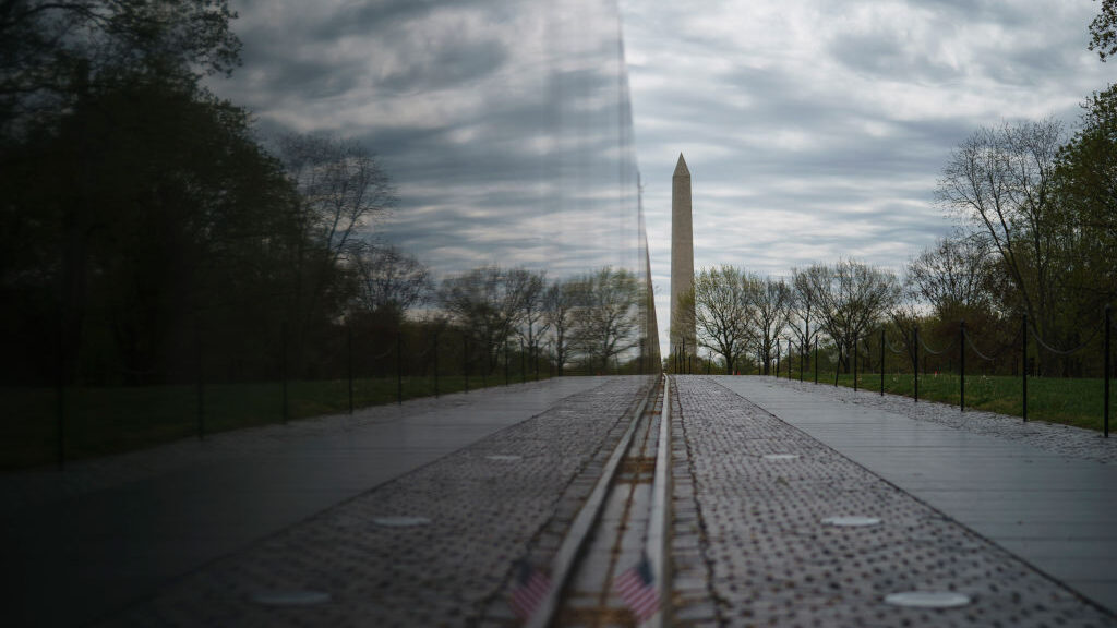 An empty Vietnam Veterans Memorial is seen on April 14, 2020 in Washington, DC. Last week, Events D...