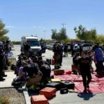 Fifteen workers were hospitalized on Thursday, April 25, 2024, after a hazmat incident at a West Valley warehouse. (Goodyear Fire Department Photo)