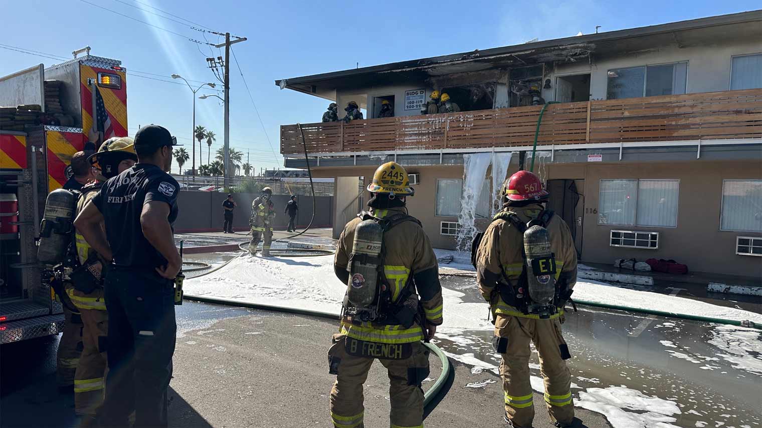Crews responded to a Phoenix apartment fire on Tuesday morning, April 9, 2024....