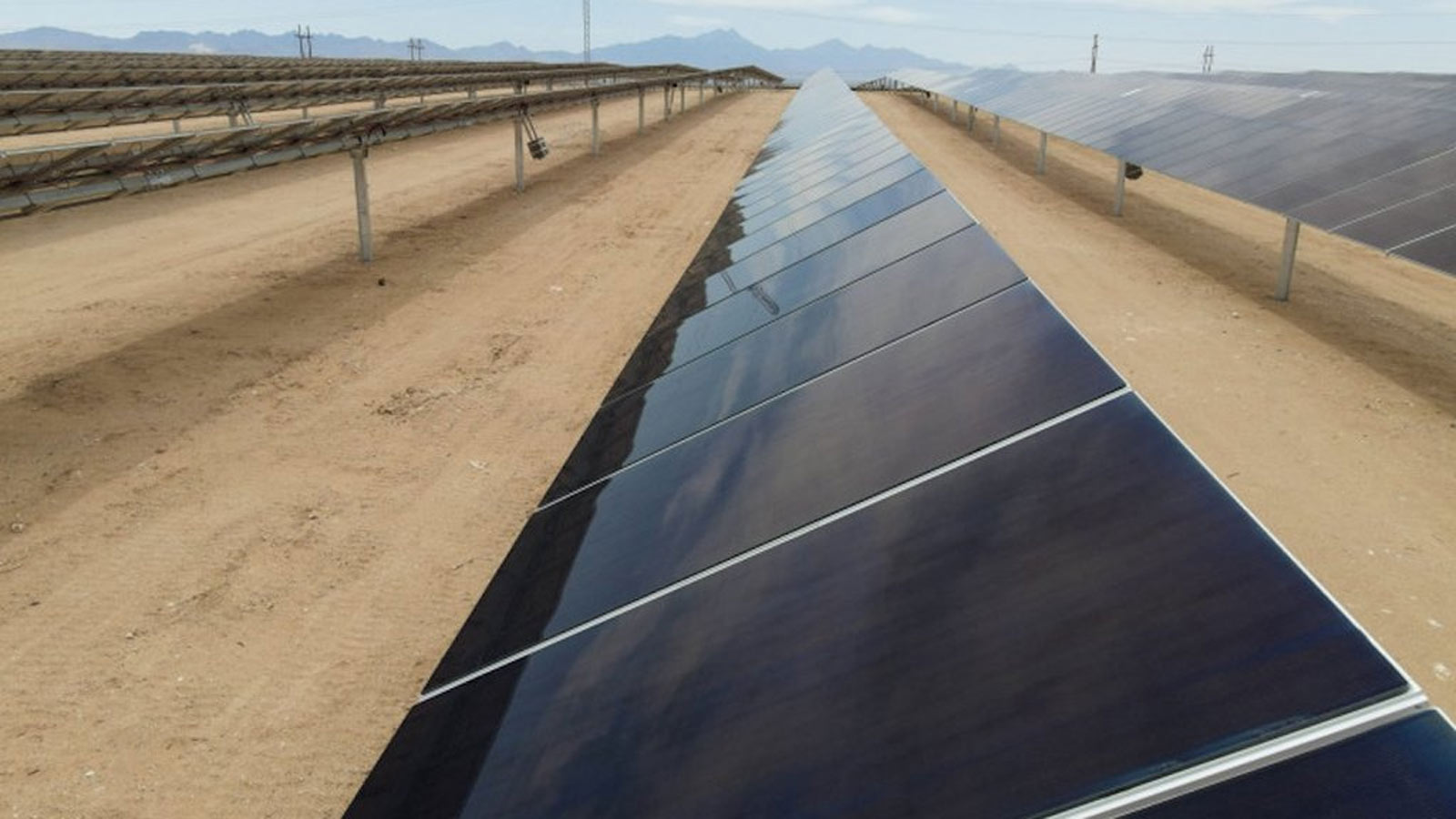 File photo of solar panels. Conditions are right in the Sonoran Desert for quickly making up the co...