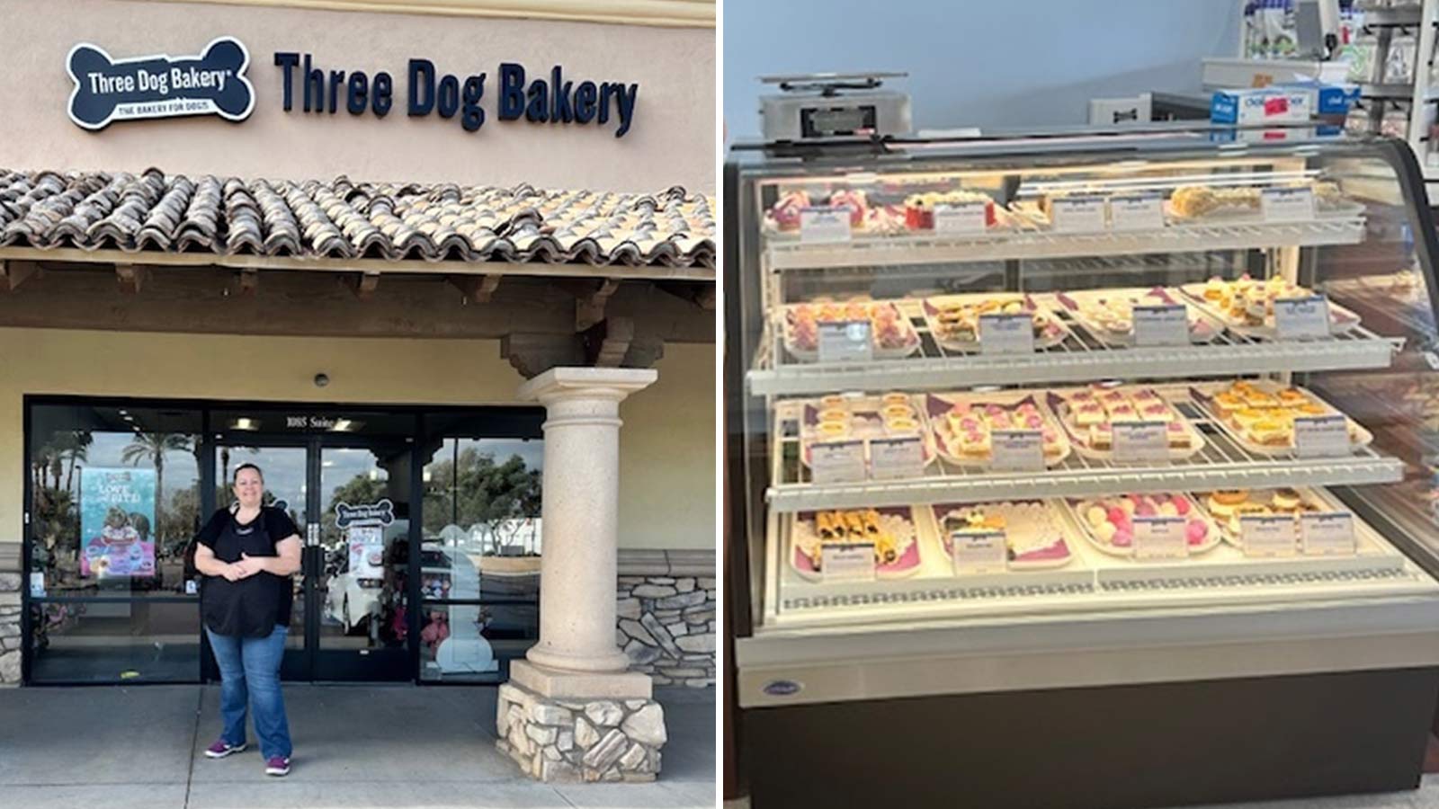 Cynthia Drager opened the Three Dog Bakery in Chandler, Arizona, on Feb. 9, 2024.