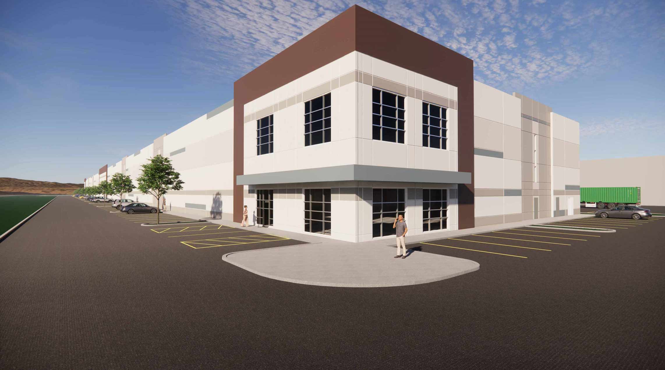 Construction starts on final phase of a 3-building West Valley industrial development