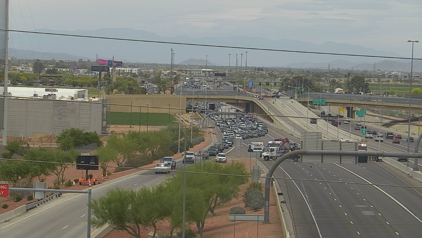 Loop 101 was closed in Glendale on the afternoon of May 5, 2024. (ADOT Photo)...