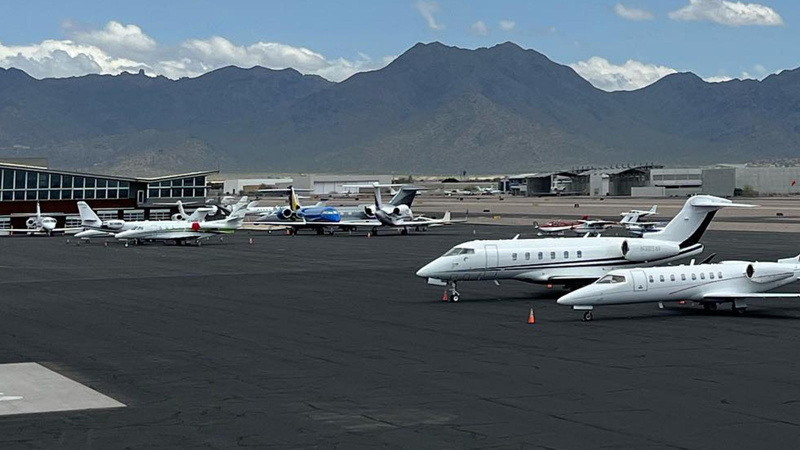 Peoria is looking into developing an airport complex similar to Scottsdale Airpark, which is pictur...
