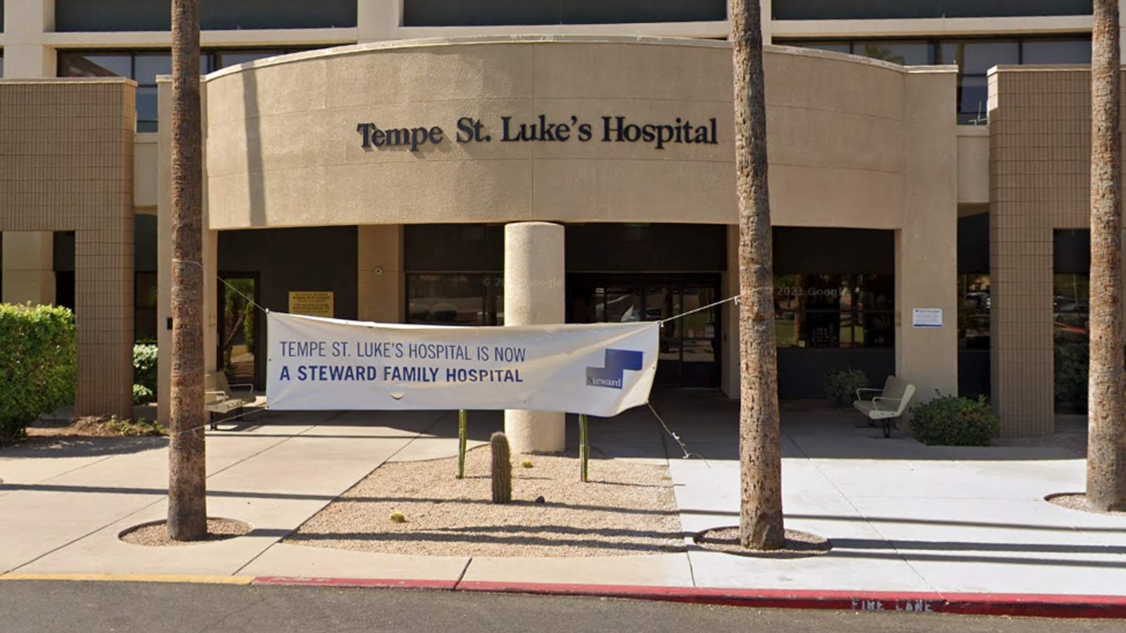 Google Street View image of the Tempe St. Luke's Hospital entrance. Tempe St. Luke's is one of four...