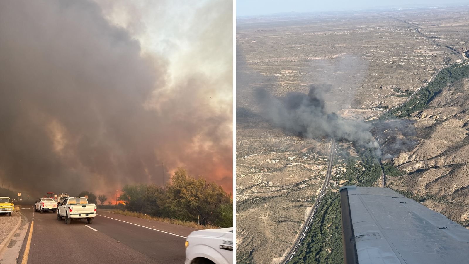 Rose Fire causes evacuations and closes US 60 in both directions...