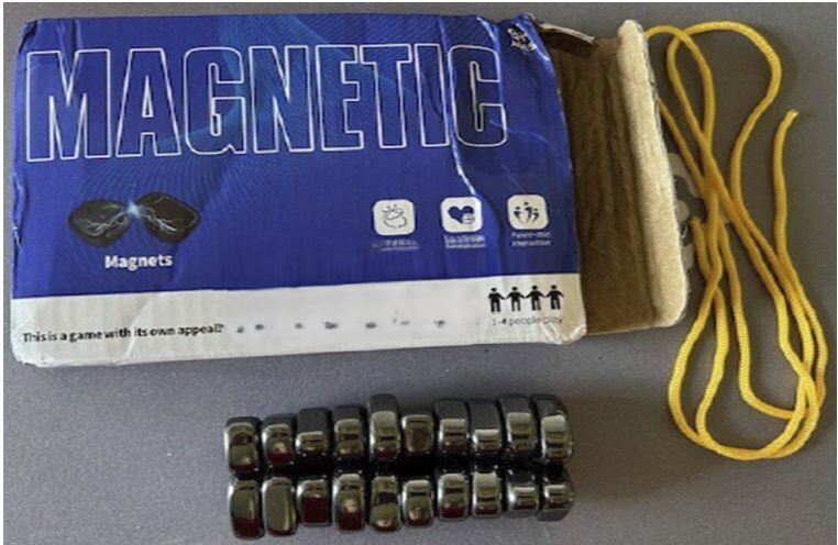 Consumers should stop using this magnetic game immediately due to the risk of ingestion, the authority warns