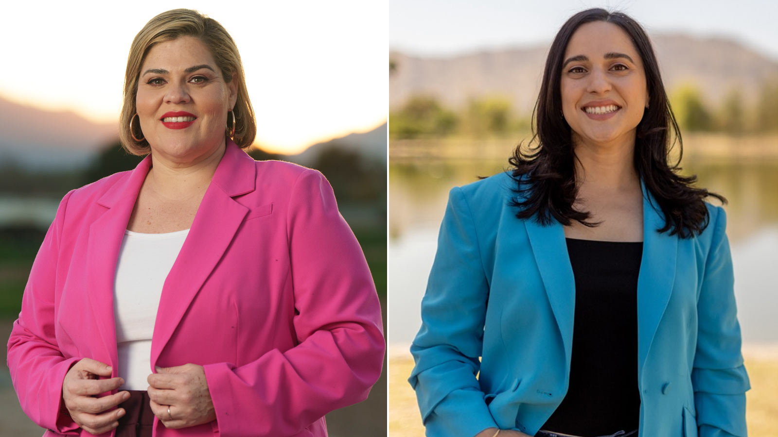 Campaign photos for Arizona Democrats Raquel Terán, left, and Yassamin Ansari, who could be headed...
