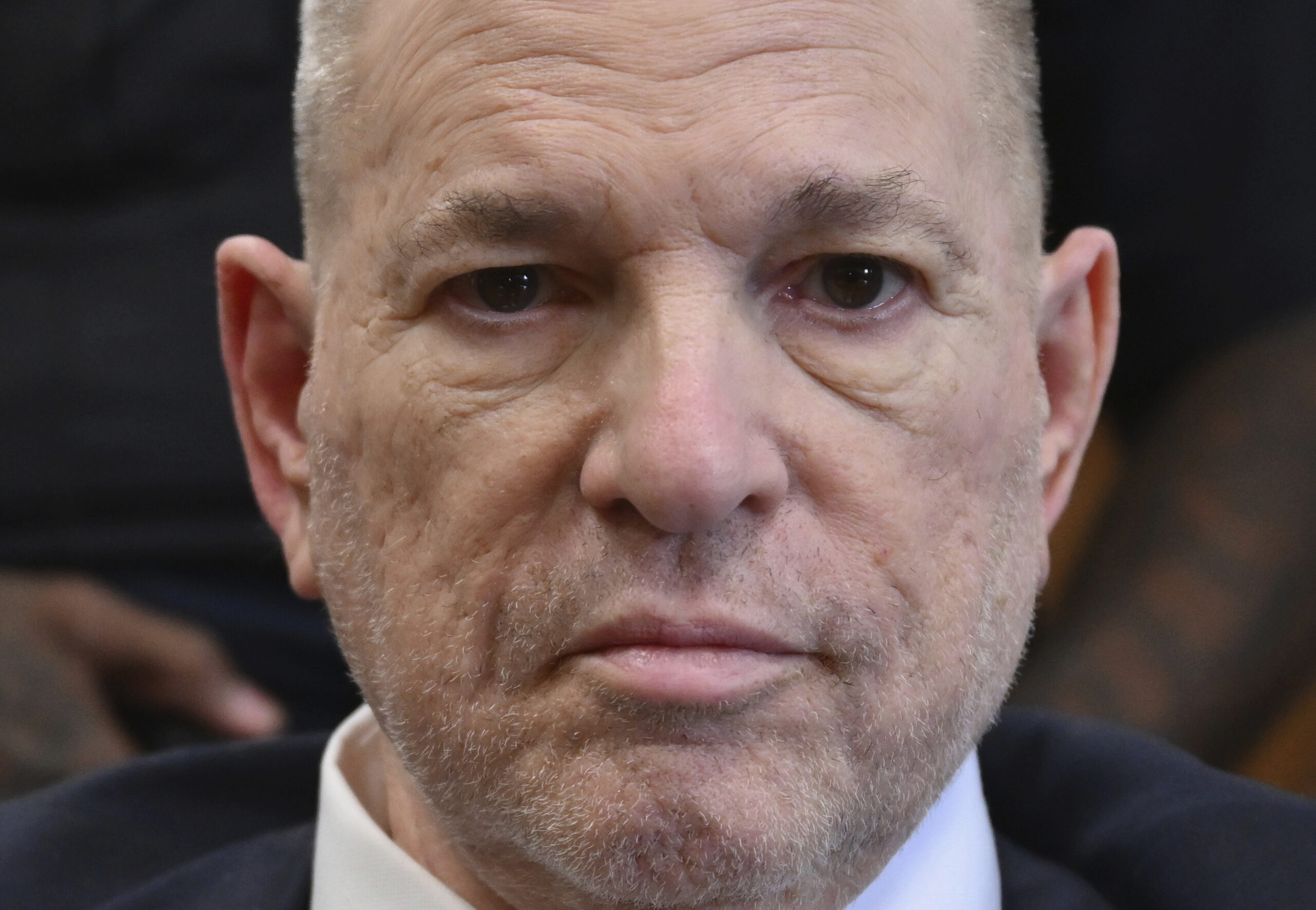 FILE - Harvey Weinstein appears in Manhattan Criminal Court, May 29, 2024, in New York. (Angela Wei...