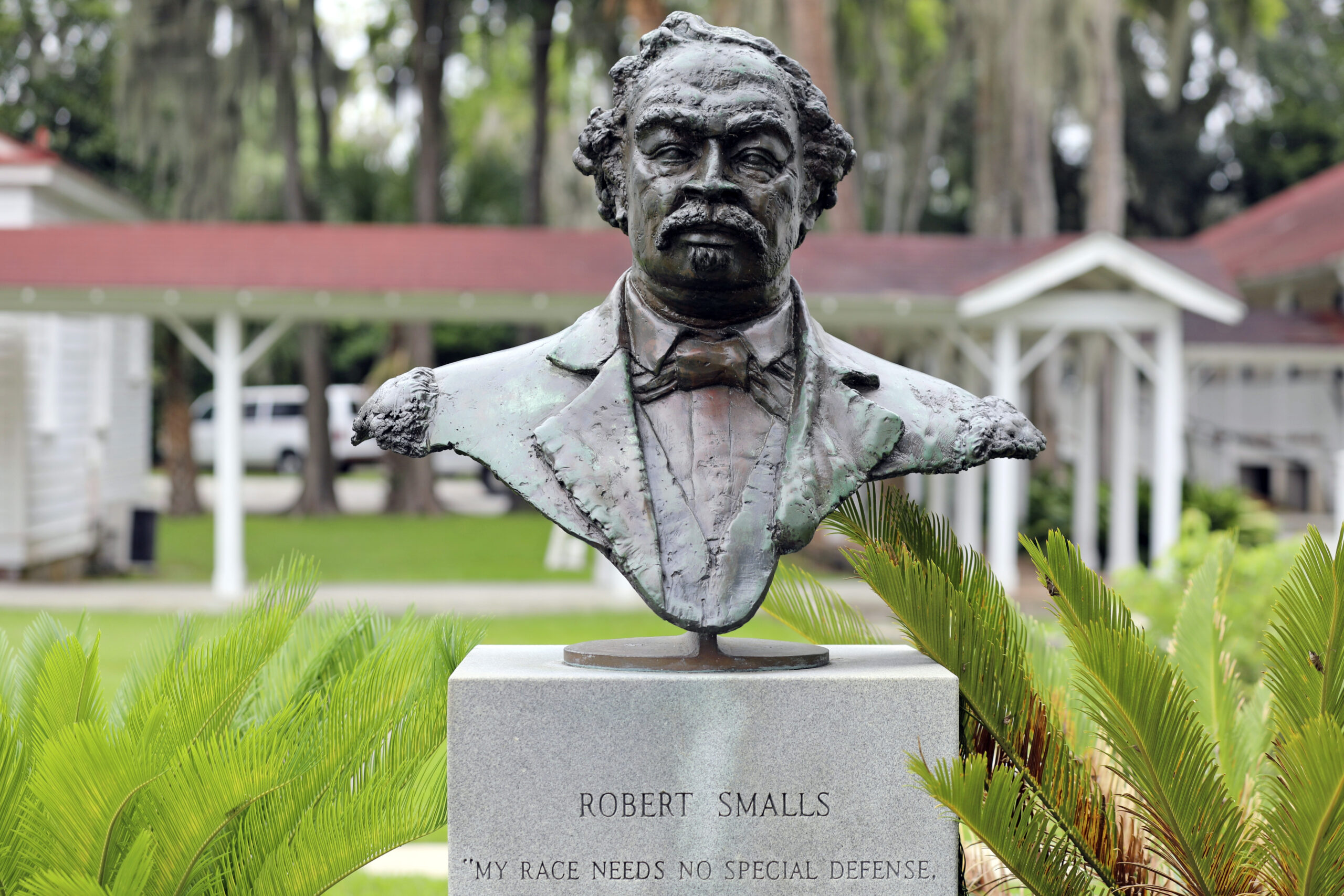 A bust of Robert Smalls, who will soon be the first African American individual with a statue at th...