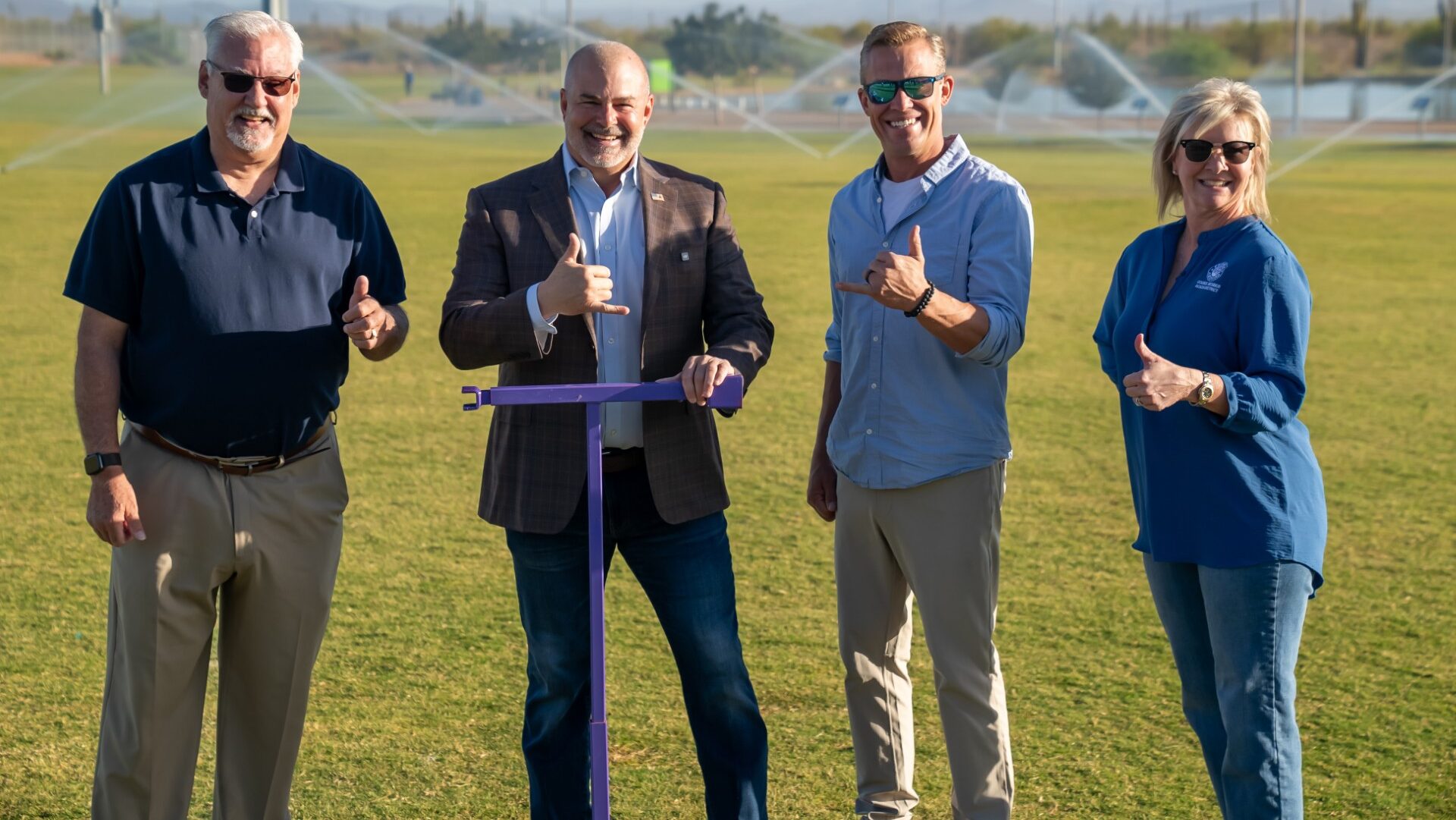 The city of Peoria started piping reclaimed water into Paloma Park in a cost-cutting effort that sa...