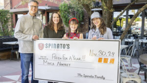 10-year-old Phoenix girl awarded pizza for a year in recognition of charitable service