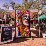 Arianna Grainey/Downtown Tempe Authority - a flower-inspired canvas at Tempe Blooms