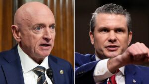 Arizona Sen. Mark Kelly confronts defense nominee Pete Hegseth during confirmation hearing