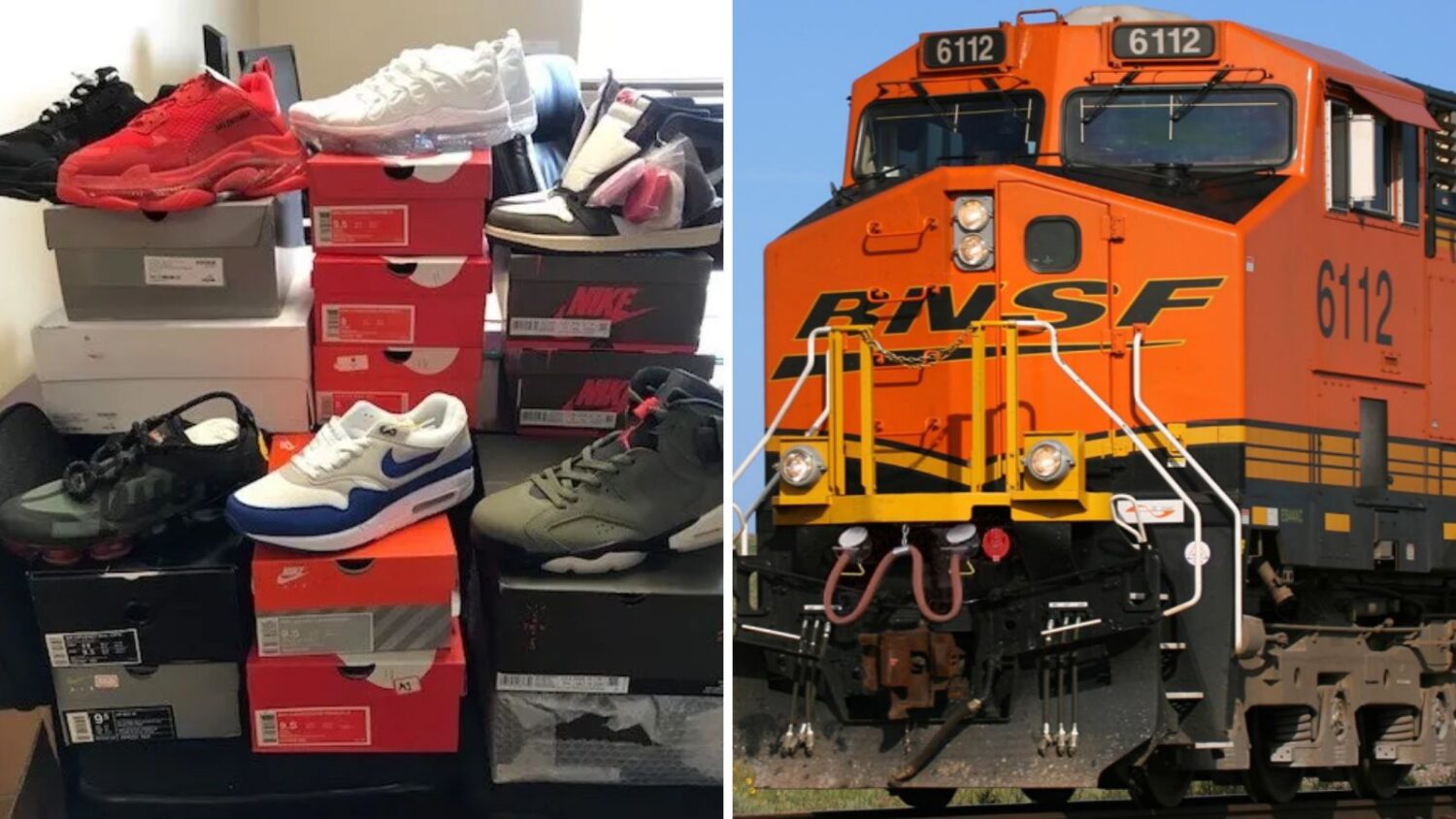 11 suspects of BNSF train thefts, $440K in stolen Nike shoes...