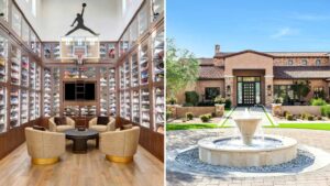 Furnished Scottsdale estate with basketball gym, Jordan sneaker display listed for $23.5M