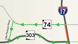 Work concludes this weekend on Interstate 17 pavement improvement project