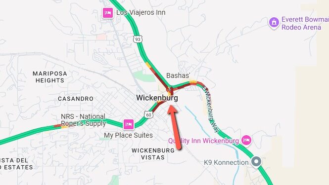 US 60 crash near Wickenburg US 93...