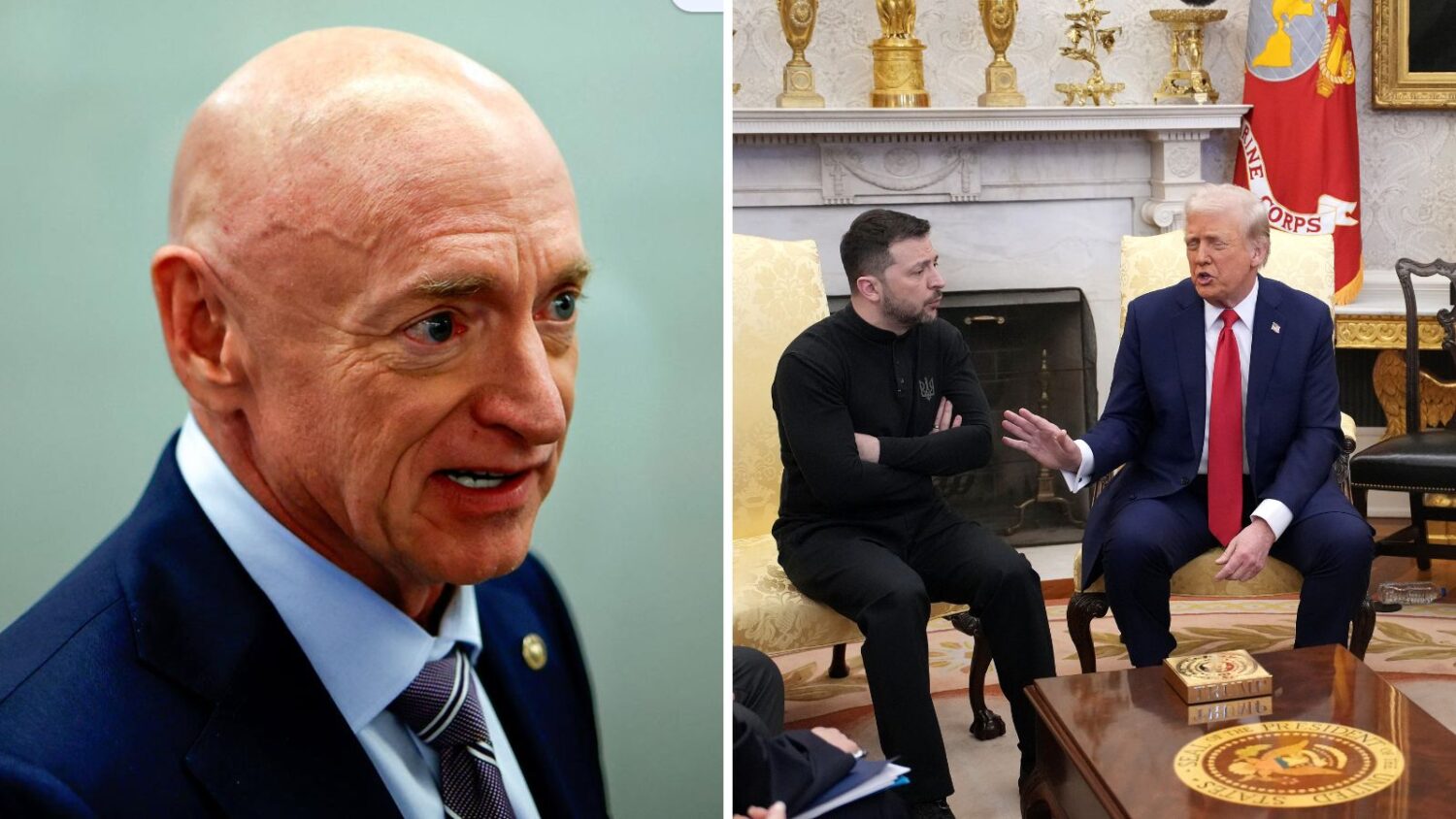 Ukrainian president was ambushed on Feb. 28, Mark Kelly says...