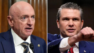 Sen. Mark Kelly calls for Defense Sec. Pete Hegseth's resignation amid Signal flap