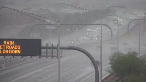 Phoenix experiences its wettest day in months as cold front arrives