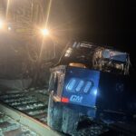 An Arizona man suspected of driving while intoxicated was arrested on Sunday after nearly being struck by an oncoming train in his truck. (Photo by YCSO)
