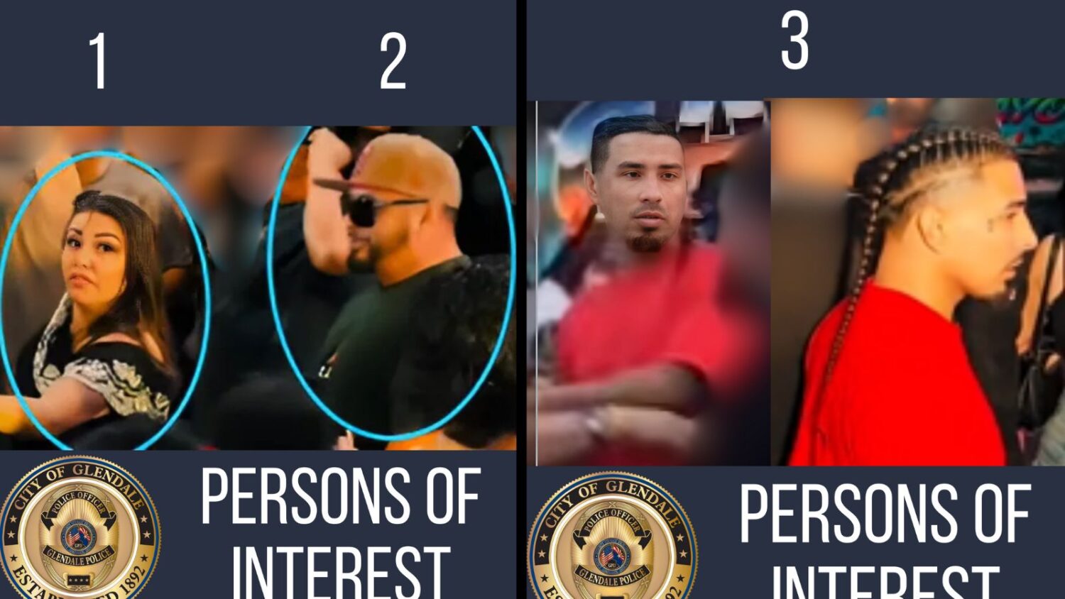 Glendale restaurant shooting, persons of interest...