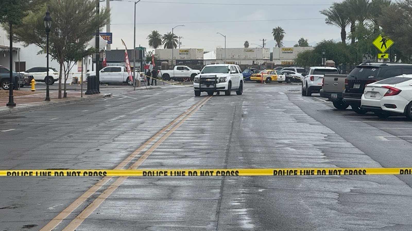 Three people were killed and five others were wounded in a shooting outside a Glendale restaurant S...