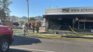 Over a dozen cars damaged as fire ravages Phoenix muscle car showroom