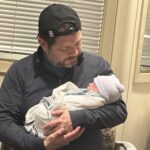 Ruben Gallego with son Cooper paternity leave