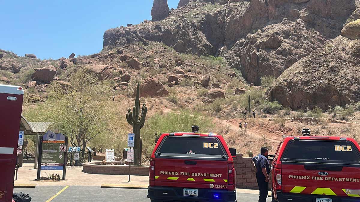 A woman was hospitalized in critical condition with apparent heat-related injuries after being resc...