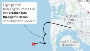 6 dead after small plane headed from San Diego to Phoenix crashes into ocean