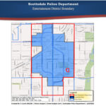 Boundary map of the Scottsdale entertainment district.