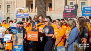 Gov. Katie Hobbs, Arizona animal advocates celebrate signing of anti-cruelty bill into law