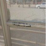A bus stop with graffiti is seen on July 26, 2024, in Phoenix. (Maricopa County Attorney's Office photo)