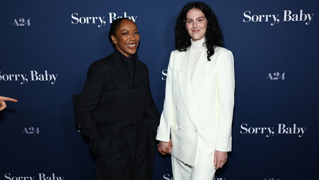 Naomi Ackie and Eva Victor attend A24's "Sorry, Baby" New York Screening at Metrograph on June 17, ...