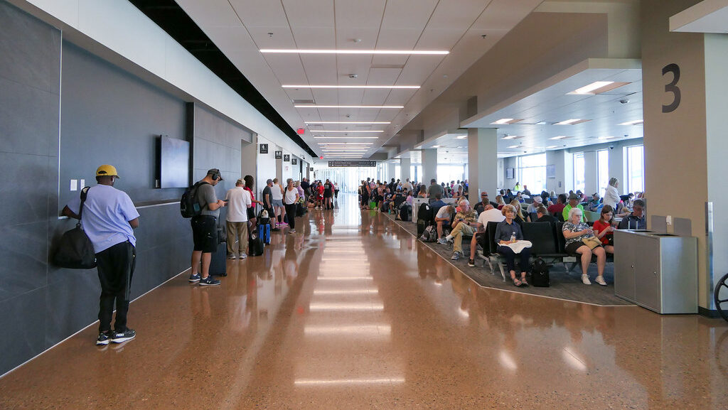 Mesa Gateway Airport terminal file photo...
