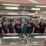 Governor Katie Hobbs visits Madison Park Middle School to highlight school lunch funding. (Shira Tanzer/KTAR News)